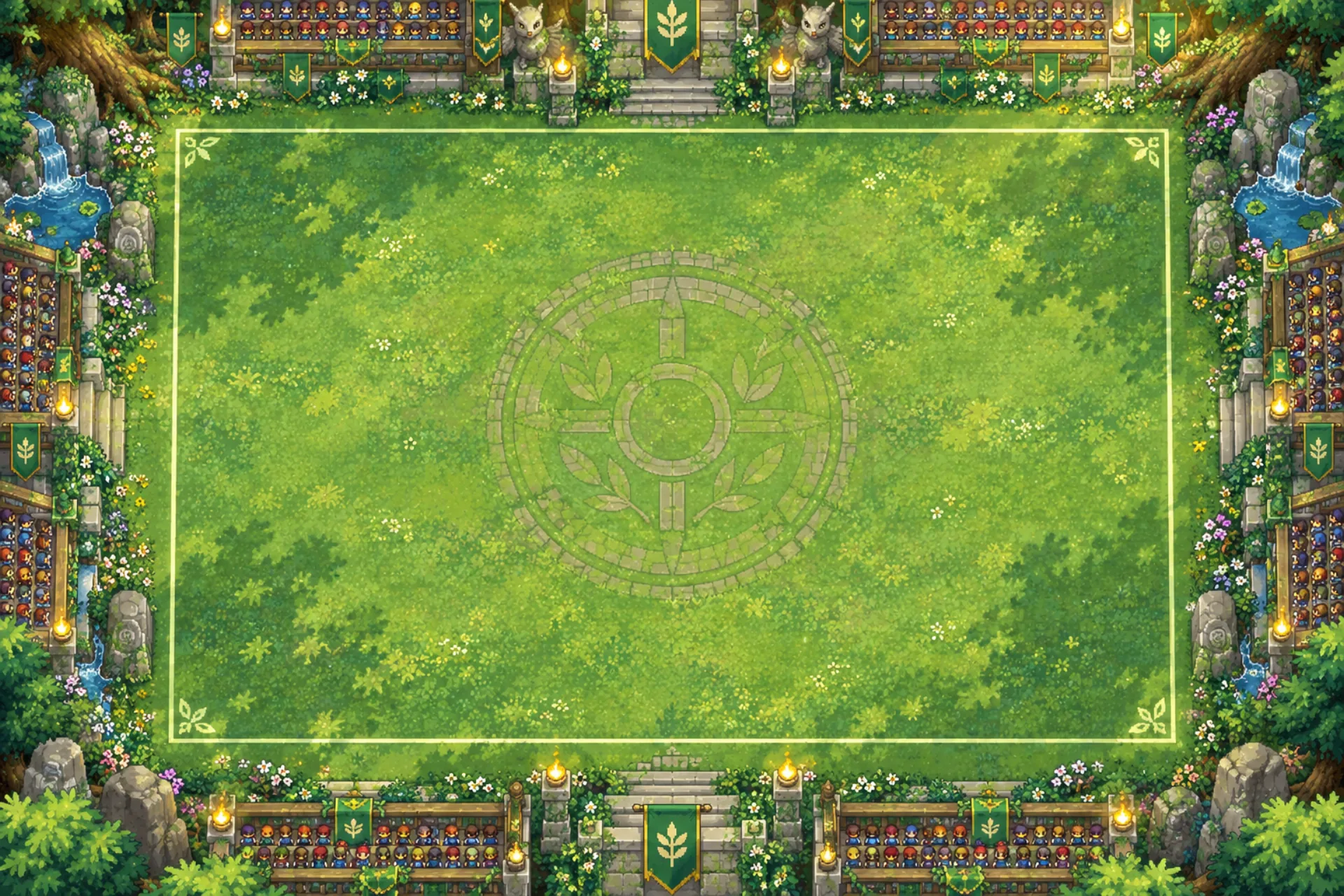 Viridian Grove arena layout