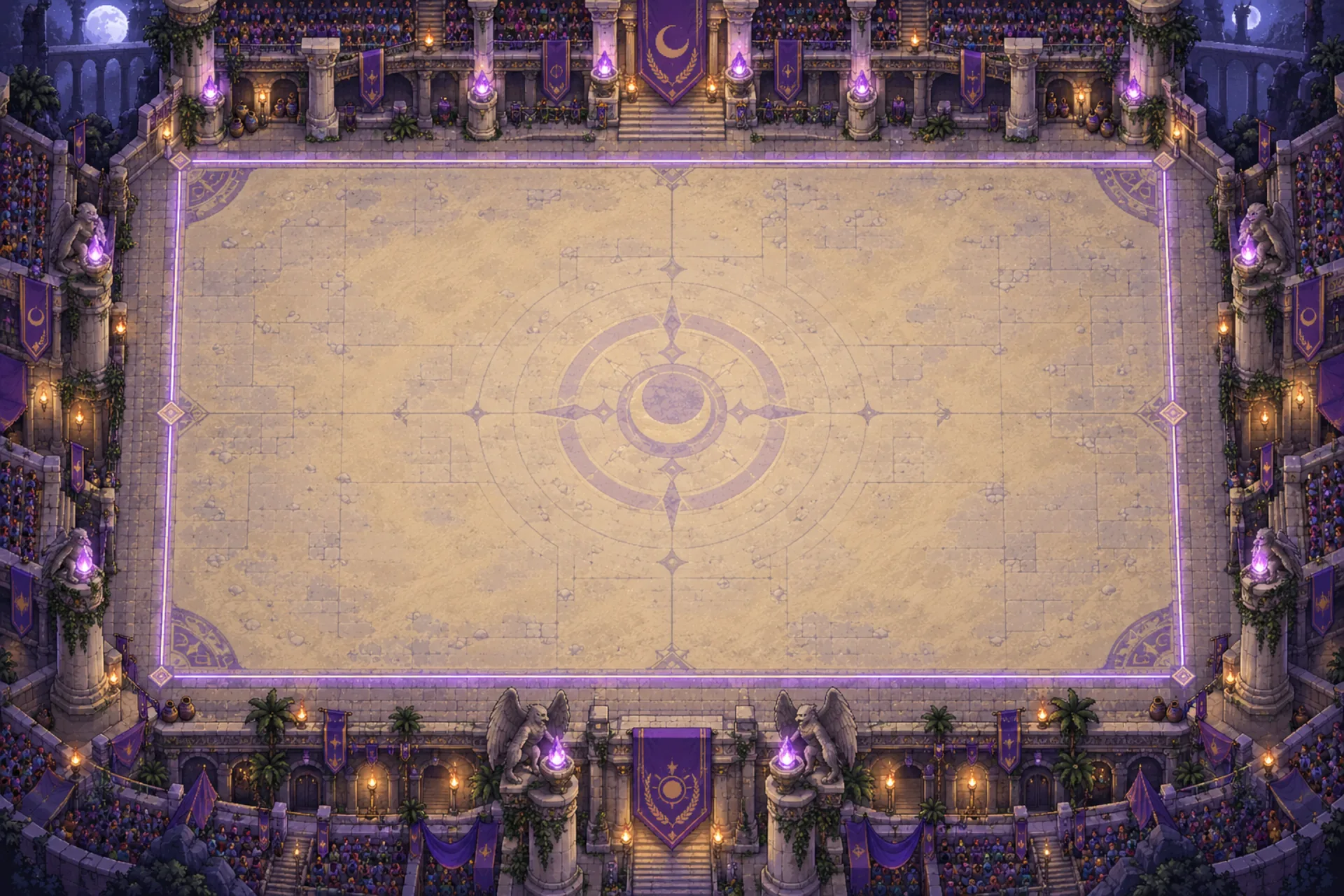 Celestial Ruins arena layout