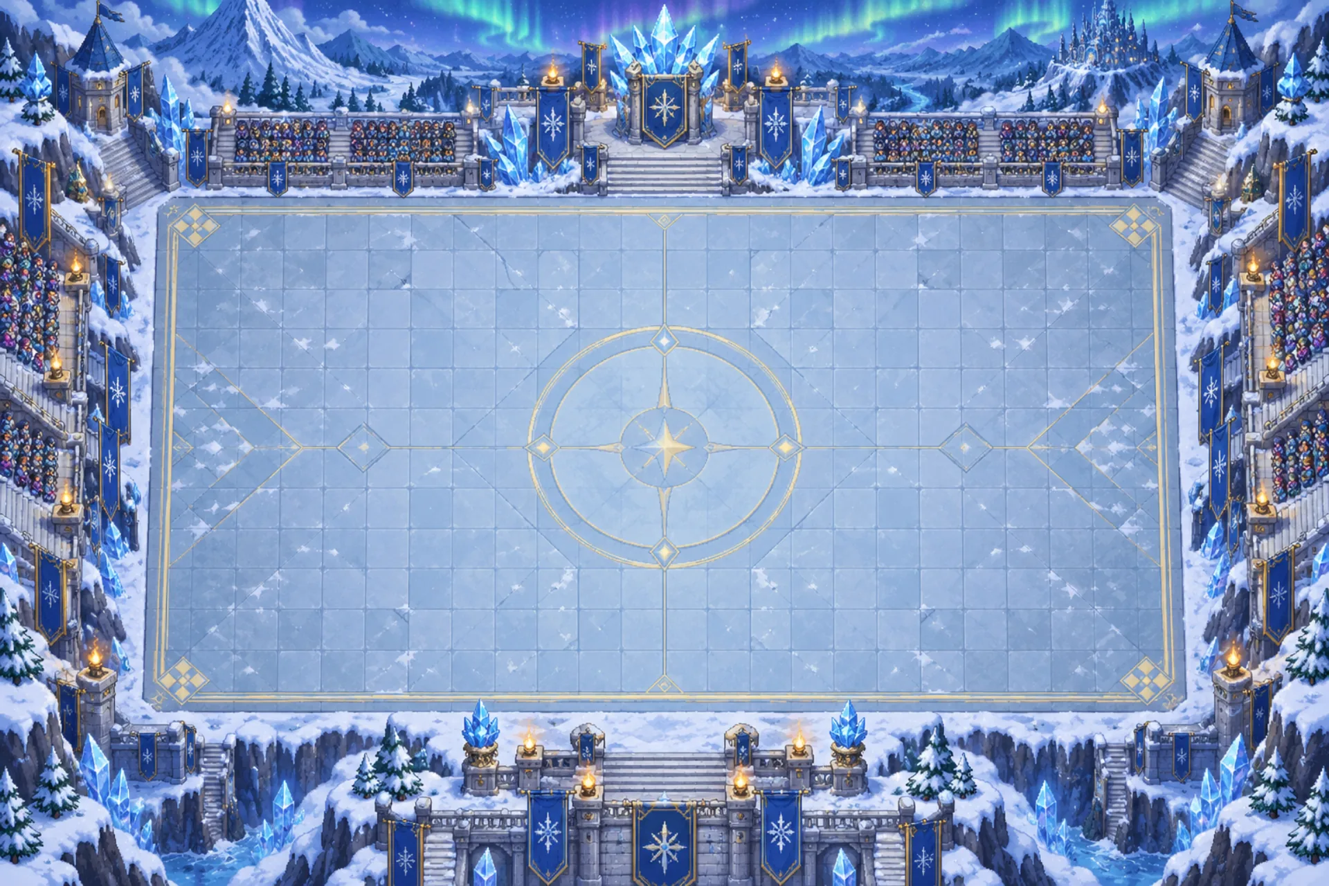 Frostpeak Summit arena layout
